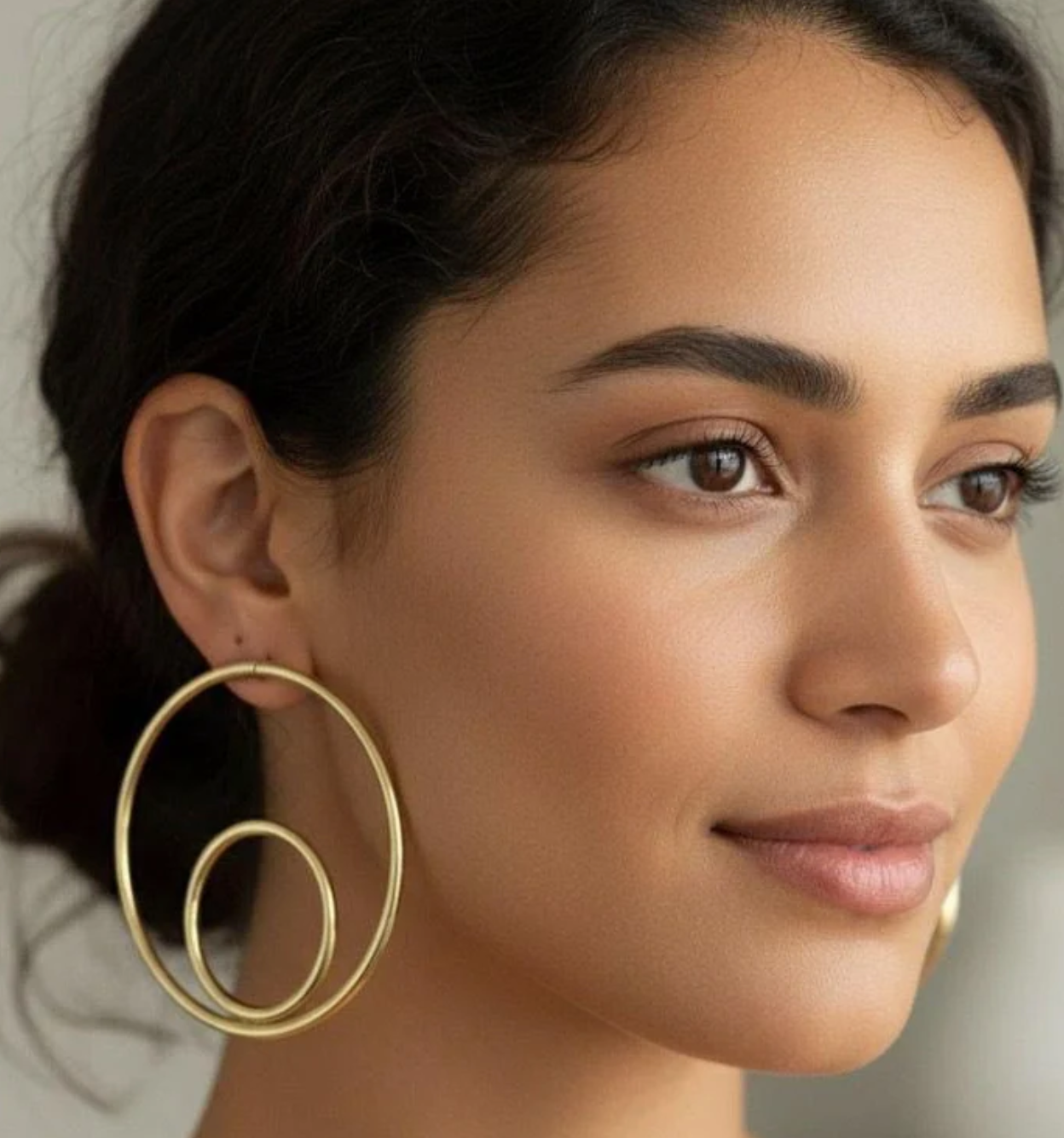 Précommande - Boucles d'oreilles en laiton Doubles Ronds