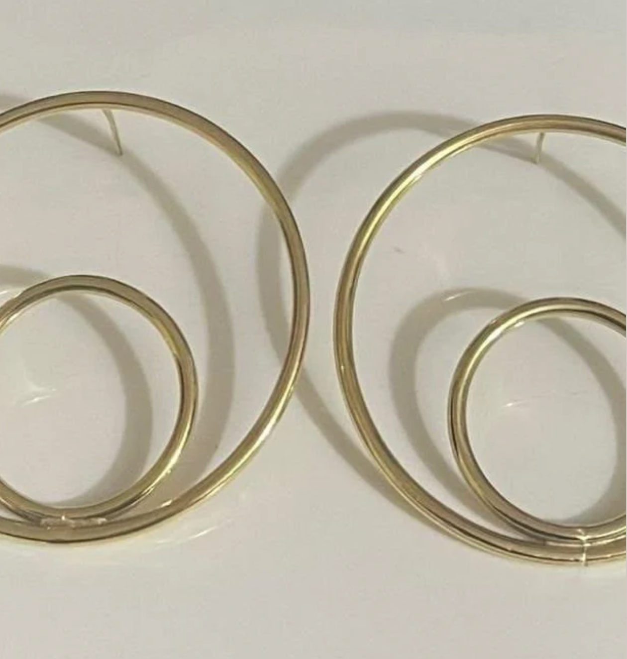 Précommande - Boucles d'oreilles en laiton Doubles Ronds