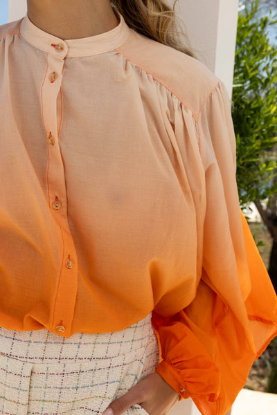 Blouse Paola Tie and dye orange
