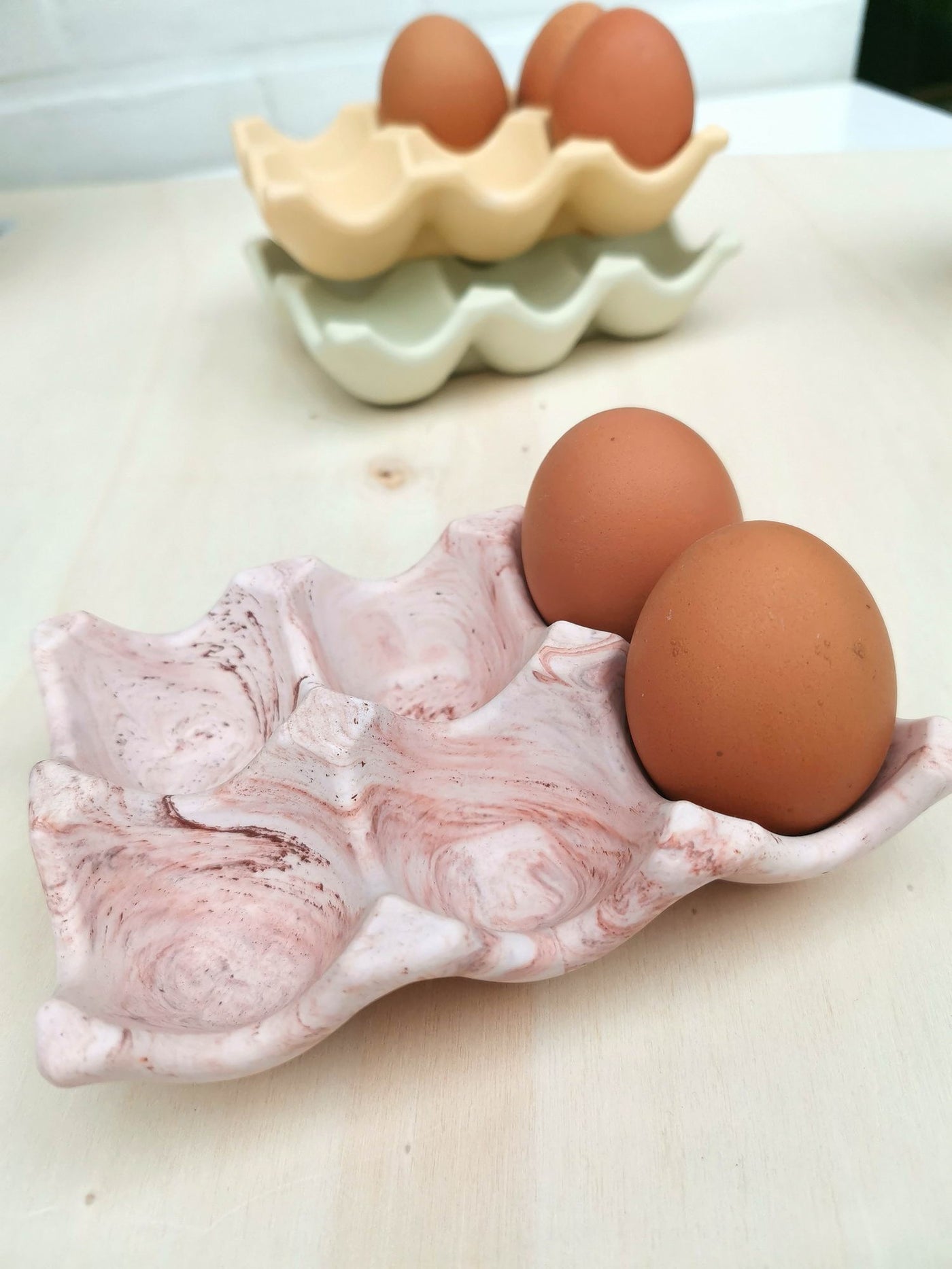Porte-œufs terracotta