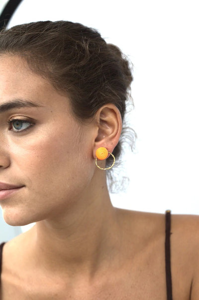 Boucles d'oreilles Lolita Mini - Luminous Orange