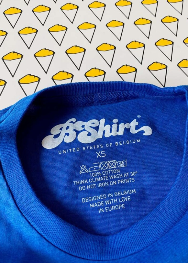 T-shirt United States Of Belgium Bleu électrique