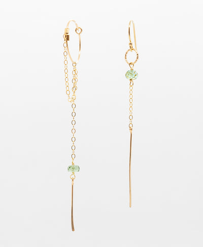 Boucles d'oreilles Créoles Paraiba