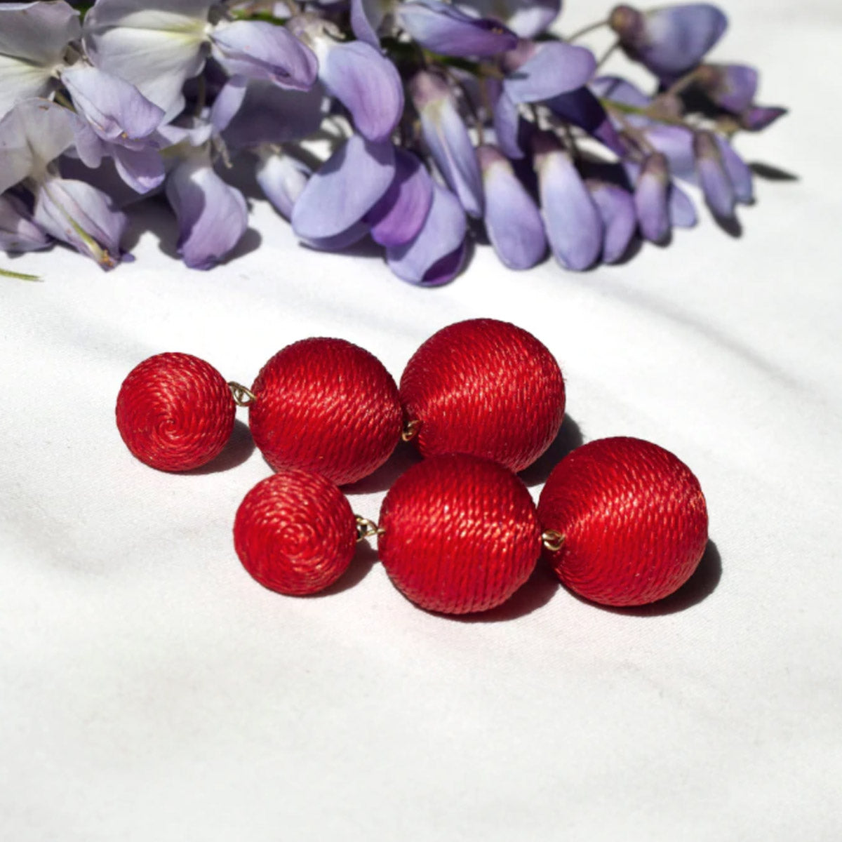 Boucles d'oreilles Lolita - Midi Cherry Red
